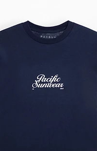 Pacsun Navy Script T-Shirt