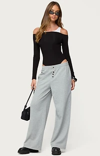 Edikted Lorelle Wide Leg Sweatpants
