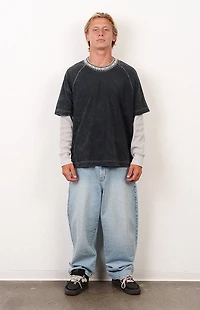 LOST Black Buster 2fer Long Sleeve T-Shirt