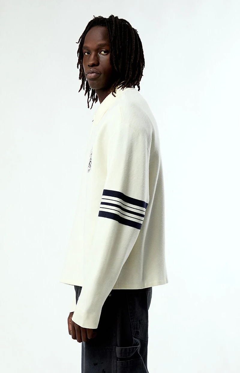 Pacsun Varsity Stripe Half Zip Sweater
