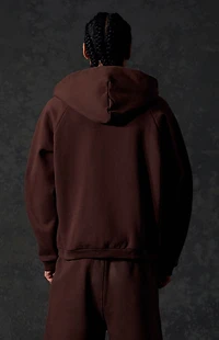 A.R.C. Brown Heavyweight Standard Zip Hoodie