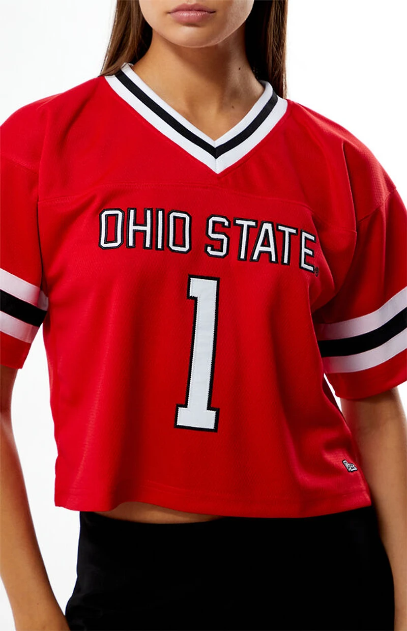 HYPE & VICE Ohio State Cropped Football Jersey