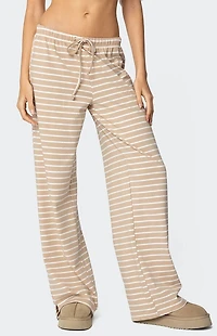 Edikted Jona Stripey Slit Pants