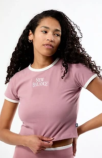 New Balance Linear Heritage Ringer T-Shirt