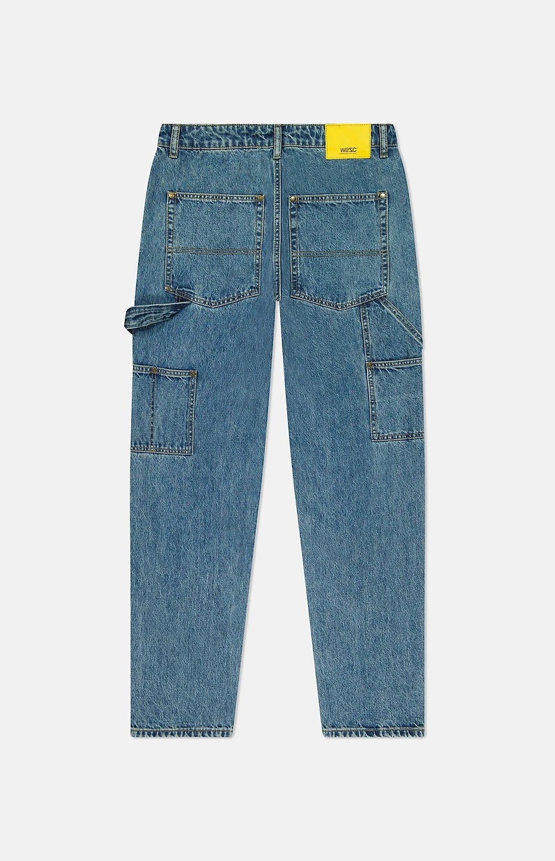 WeSC Medium Blue Denim Carpenter Pants