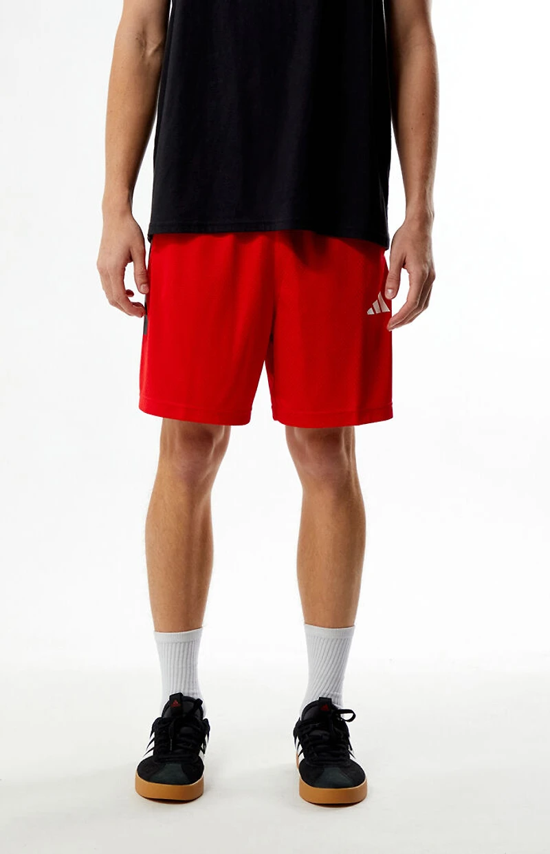 adidas Red Tiro Shorts
