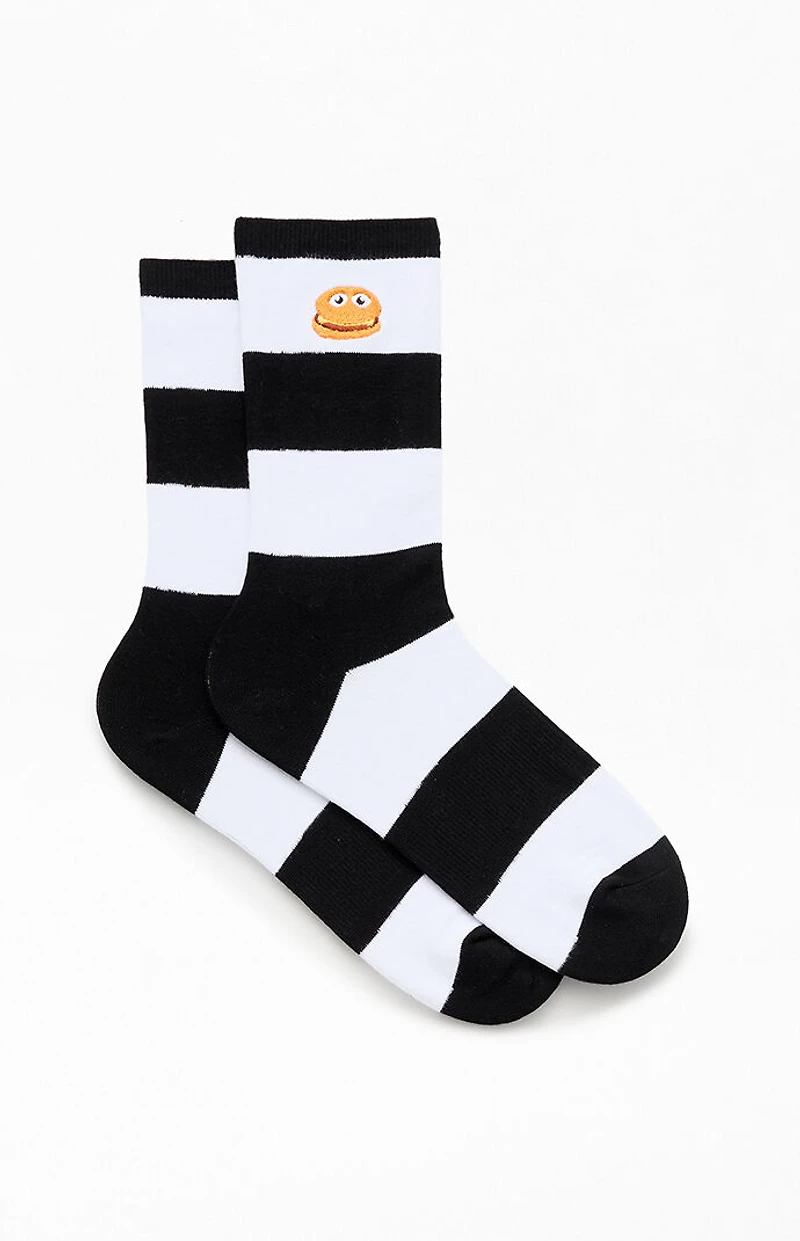 McDonaldland Striped Hamburglar Crew Socks
