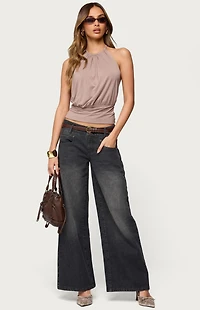 Edikted Donya Backless Halter Top