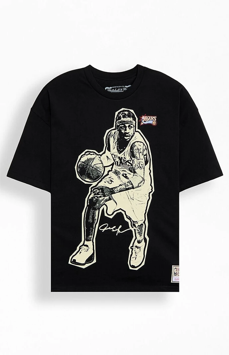 Mitchell & Ness Allen Iverson 76ers Blockbuster T-Shirt