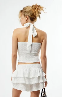 Your Favorite Amelia Eyelet Halter Top