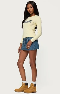 Edikted Miami Girl Long Sleeve T-Shirt