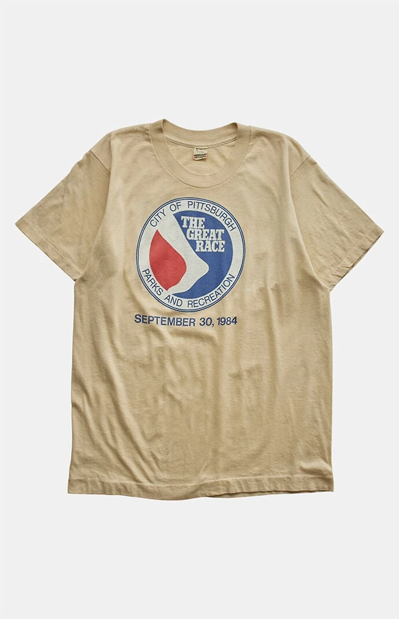 PS VINTAGE '80s Pittsburgh Great Race Graphic T-Shirt
