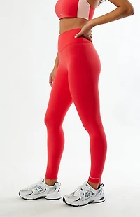 PE NATION Active Red Wander Full Length Leggings