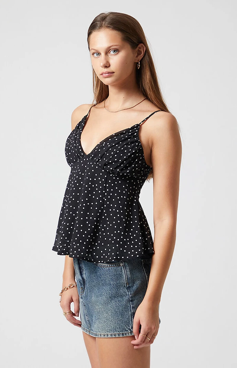Beverly and Beck Mia Polka Dot Tank Top