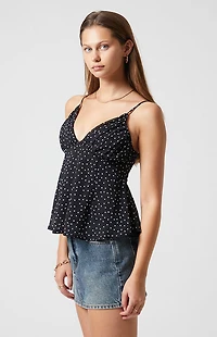Beverly and Beck Mia Polka Dot Tank Top