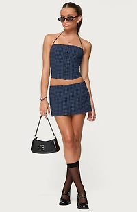 Edikted Winsley Gingham Mini Skor