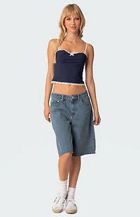 Edikted Alara Lace Trim Tank Top