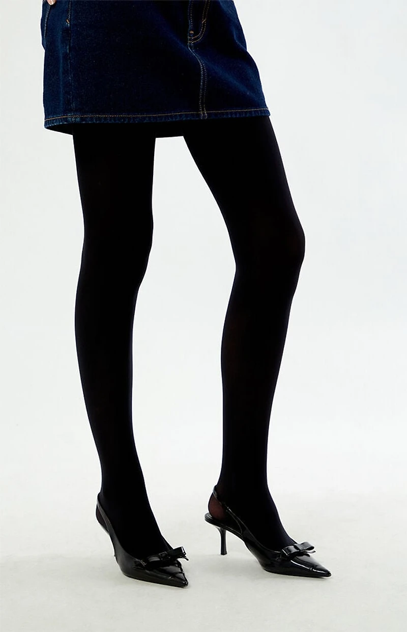 Pacsun Black Solid Color Tights
