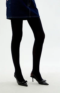Pacsun Black Solid Color Tights