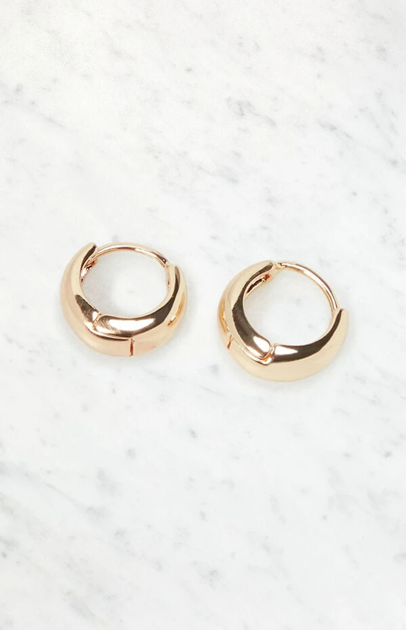 John Galt Dome Hoop Earrings