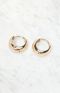 John Galt Dome Hoop Earrings