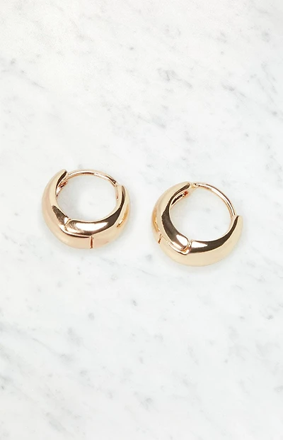John Galt Dome Hoop Earrings