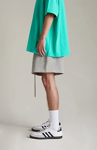 Fear of God ESSENTIALS Dark Heather Oatmeal Fleece Running Shorts