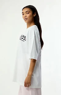 L/AB c/o Off-White Floral Logo Skate Oversized T-Shirt