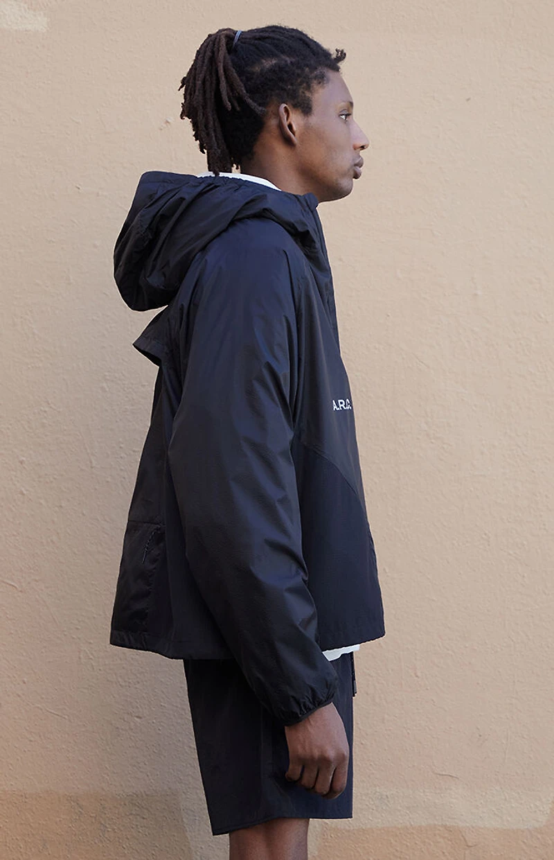 A.R.C. Active Black Performance Hooded Jacket