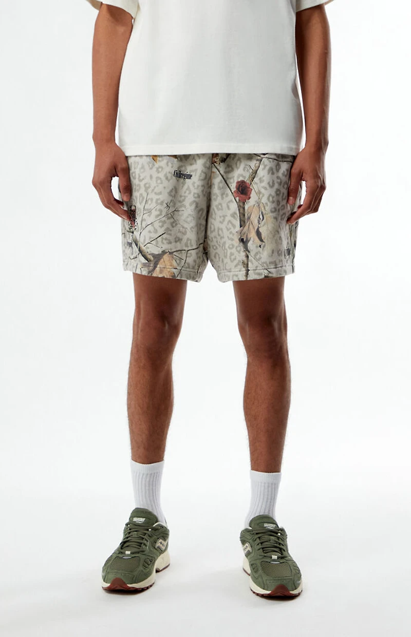 Civil Concrete Fleece Baggy Sweat Shorts