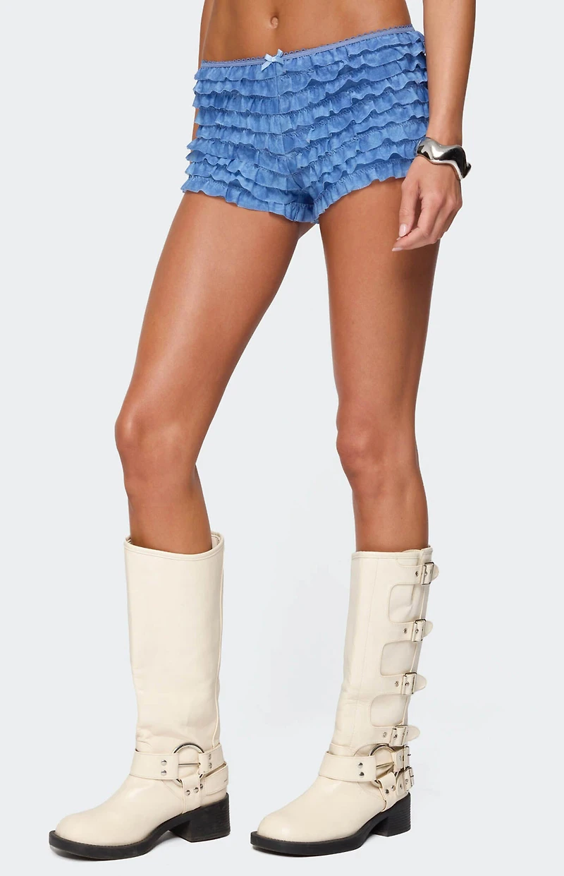 Edikted Shailee Ruffled Shorts