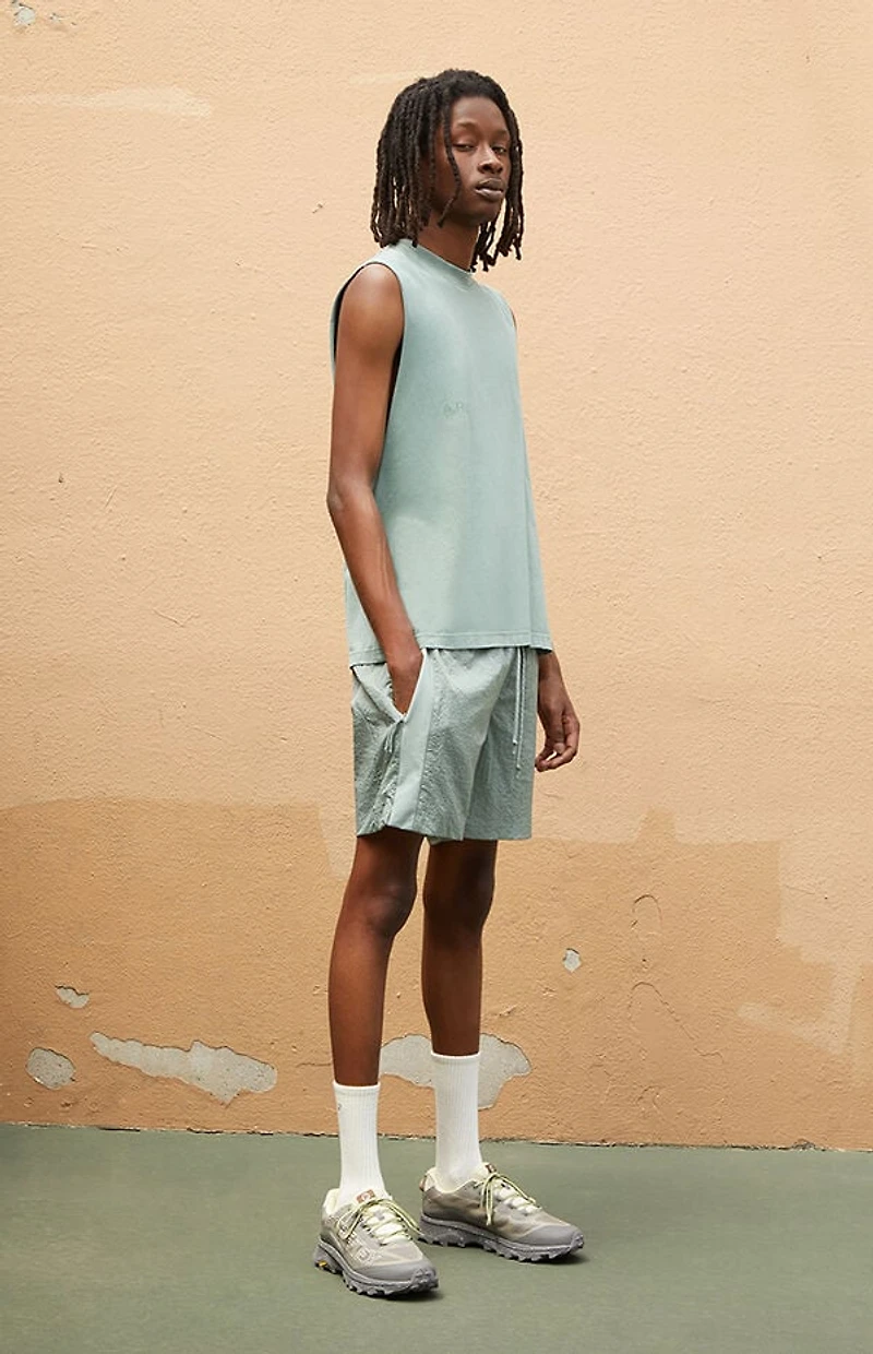 A.R.C. Seafoam Vintage Wash Cut Off Muscle T-Shirt