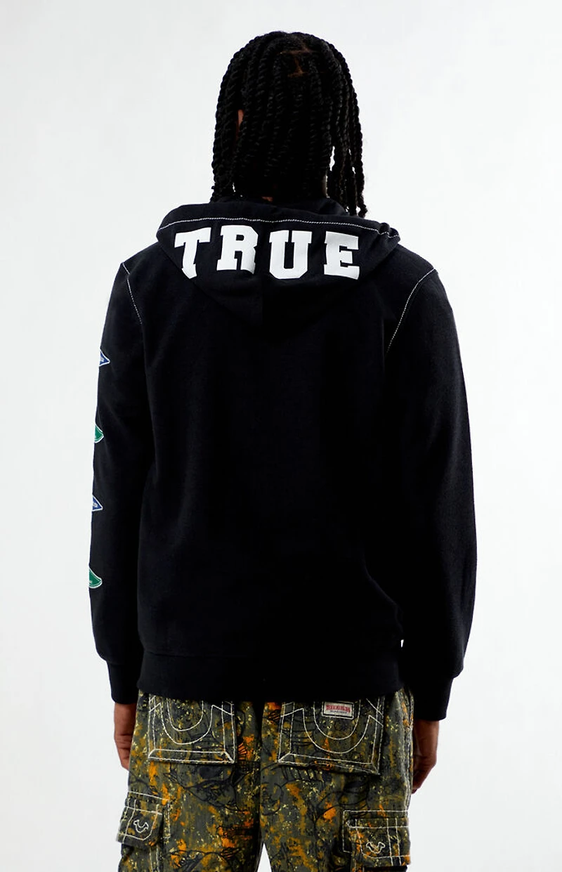 True Religion Reverse Terry Zip Up Hoodie