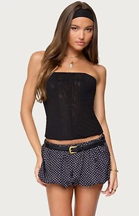 Edikted Reed Sheer Mesh Corset