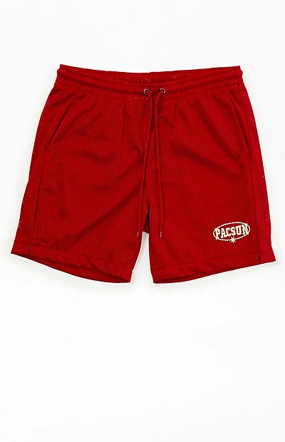 Pacsun Red Mesh Shorts