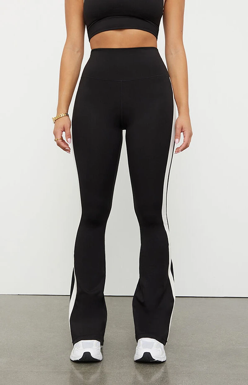PAC 1980 WHISPER Active Classic Stripe Flare Yoga Pants