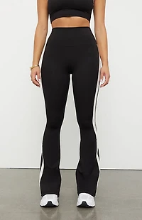 PAC 1980 WHISPER Active Classic Stripe Flare Yoga Pants