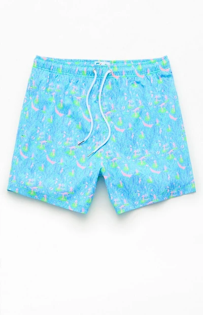 Bermies Golf Floral 5" Swim Trunks