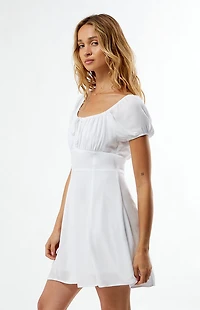 LA Hearts Tie Front Mini Dress