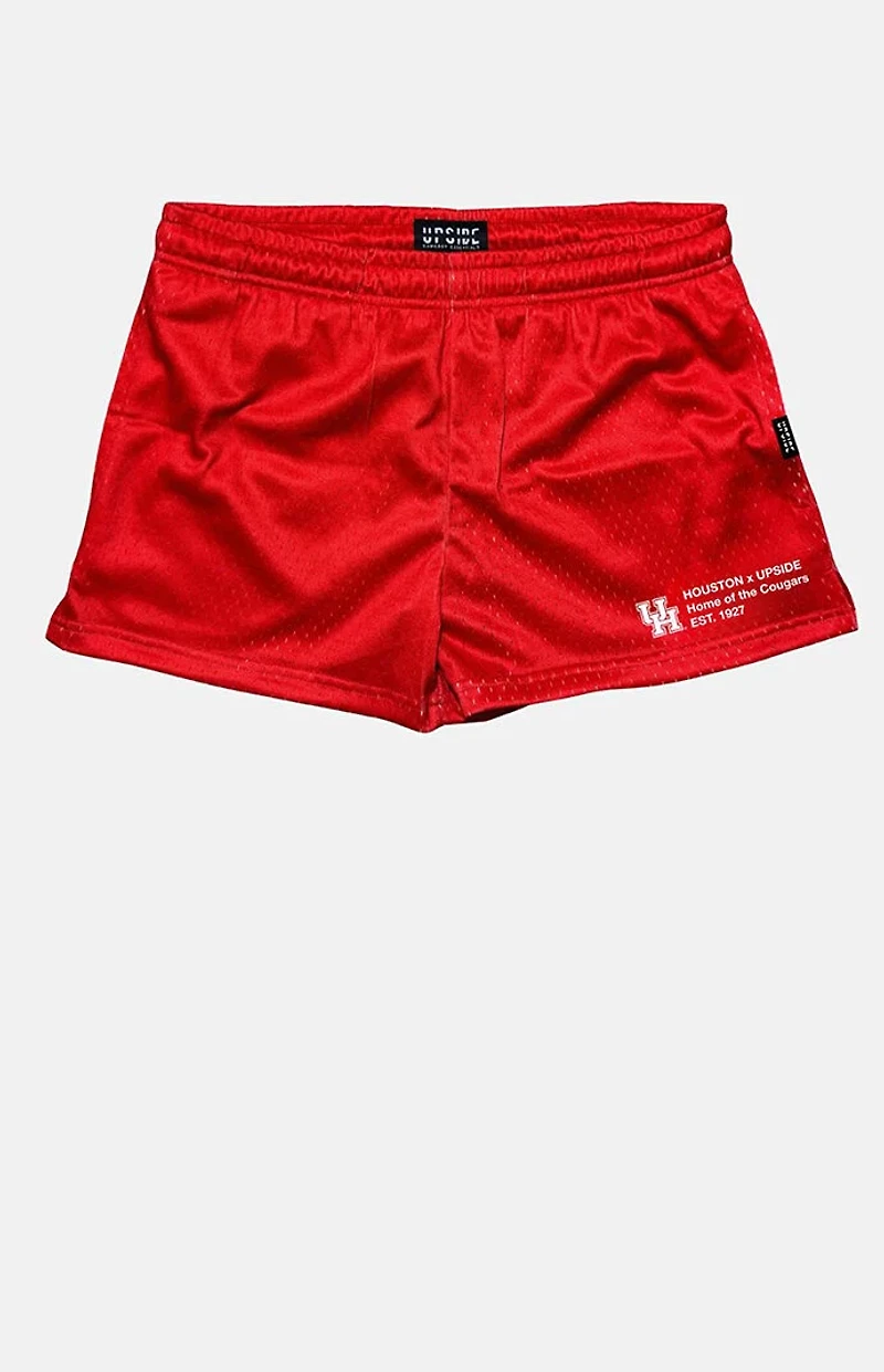 UPSIDE University of Houston Cougars Mini Mesh Shorts