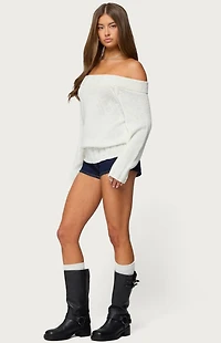 Edikted Noemi Off Shoulder Sweater