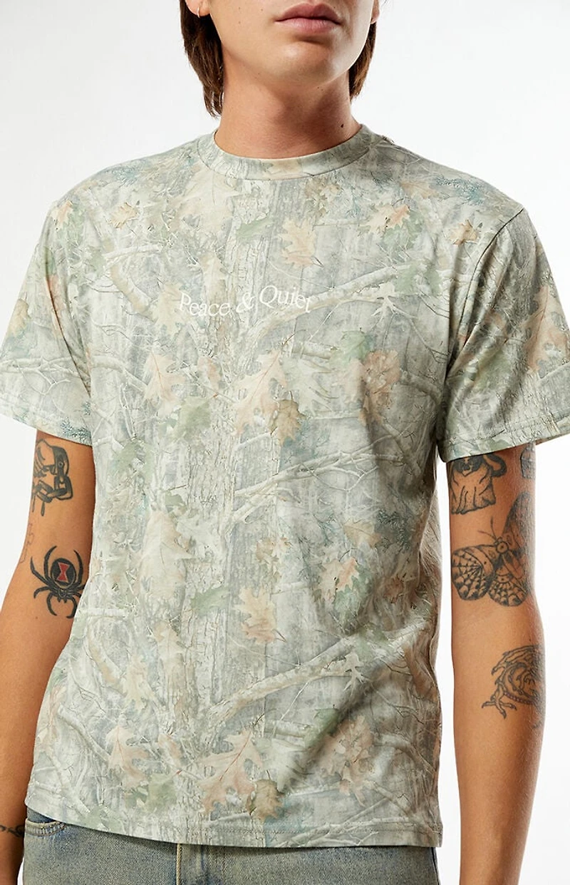 MUSEUM OF PEACE & QUIET Wordmark Camo T-Shirt