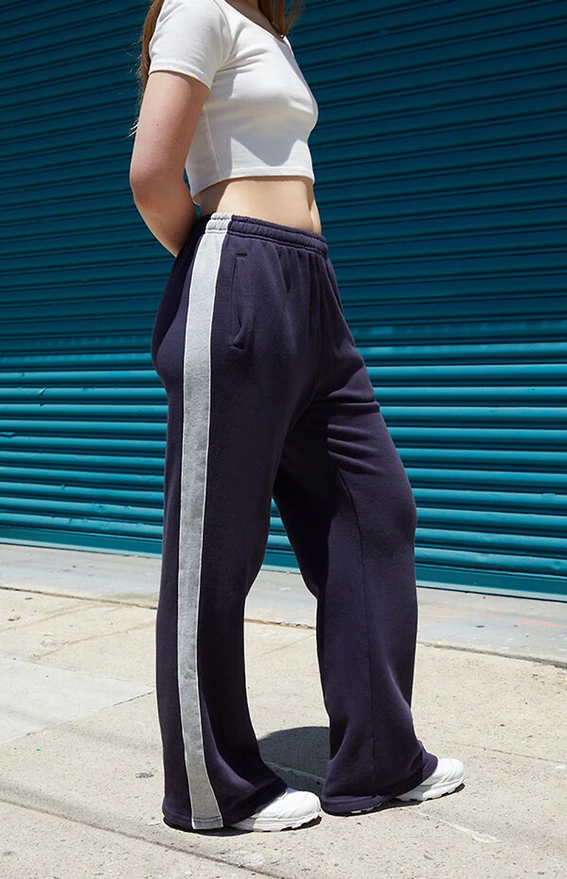 John Galt Blue & White Anastasia Sweatpants