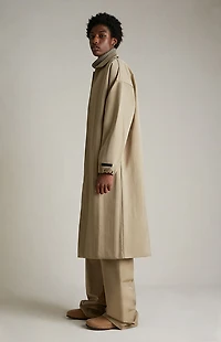 Fear of God ESSENTIALS Desert Sand Textured Nylon Trench Coat