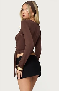 Edikted Malenna Wrap Top