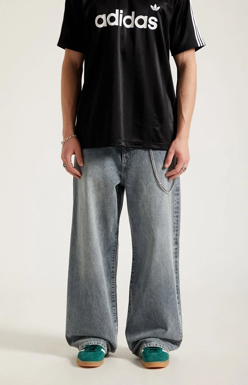 Pacsun Blake Extreme Baggy Jeans Chain Washed Gray