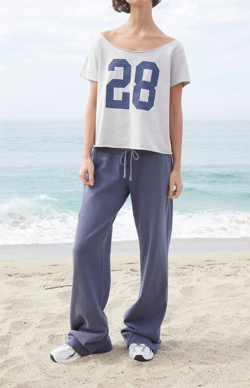 John Galt Medium Gray Hilary Soft Yoga Baggy Sweatpants