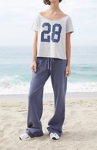 John Galt Medium Gray Hilary Soft Yoga Baggy Sweatpants