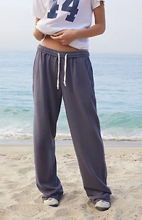 John Galt Navy Anastasia Baggy Sweatpants