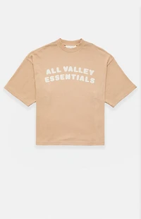 Fear of God ESSENTIALS Women's Tan Merch Mesh T-Shirt